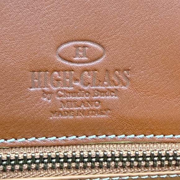 HIGH-CLASS by Claudio Budel 1971 MILANO 40 Bag in Gold • Made in ITALY - Picture 15 of 16